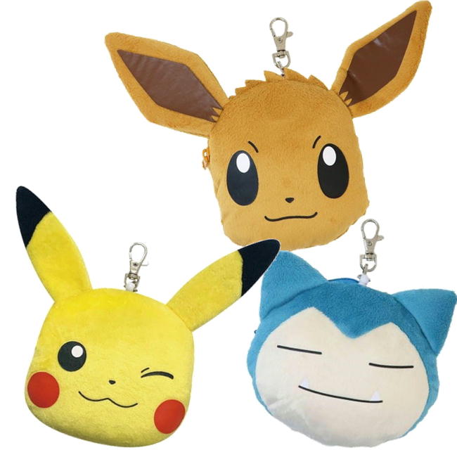 フェイスパスケース ポケットモンスター ぬいぐるみ パスケース