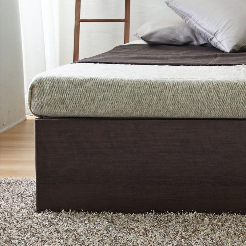 シングル】大容量収納ヘッドレスベッド/コフレ【coffret】｜ベッド