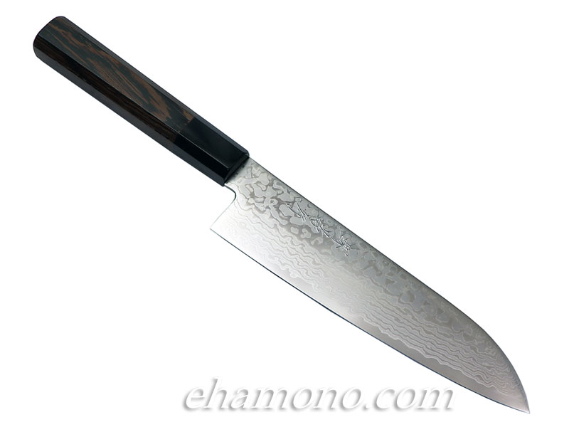 ZA18ダマスカス コバルト鋼【銀河】 和三徳180