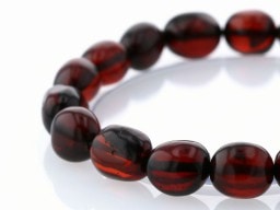 天然アンバー（琥珀） ブレスレット 8mm玉 No.16 最高級（5A）｜最高級