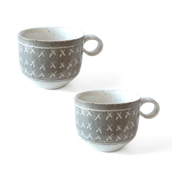 美濃焼 ペアマグカップ - 兵山窯（ヒョウザンガマ） - マグカップ
