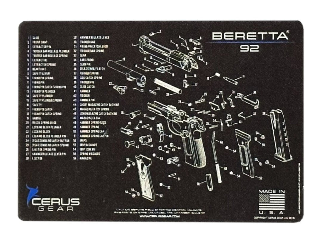 シーラスギア クリーニングマット BERETTA 92 | BB弾/ガス/サプライ