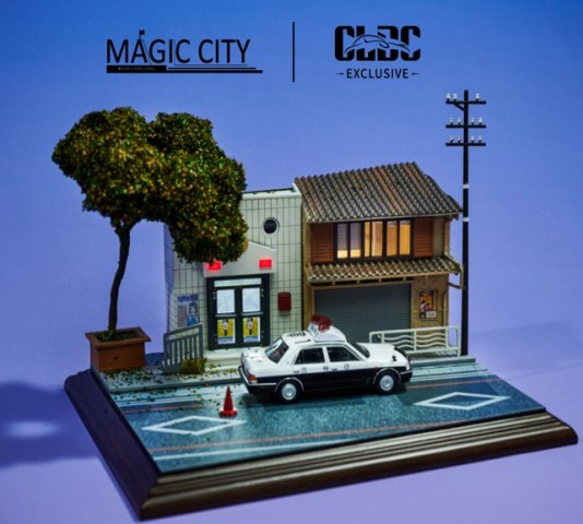 予約 UN2203-43 Magic City X CLDC 1/43 交番 ジオラマ ※ミニカーは