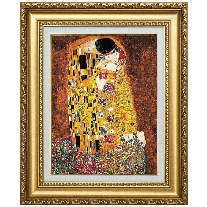 グスタフ・クリムト 「接吻」 10号 立体複製名画 【5％ポイント還元中