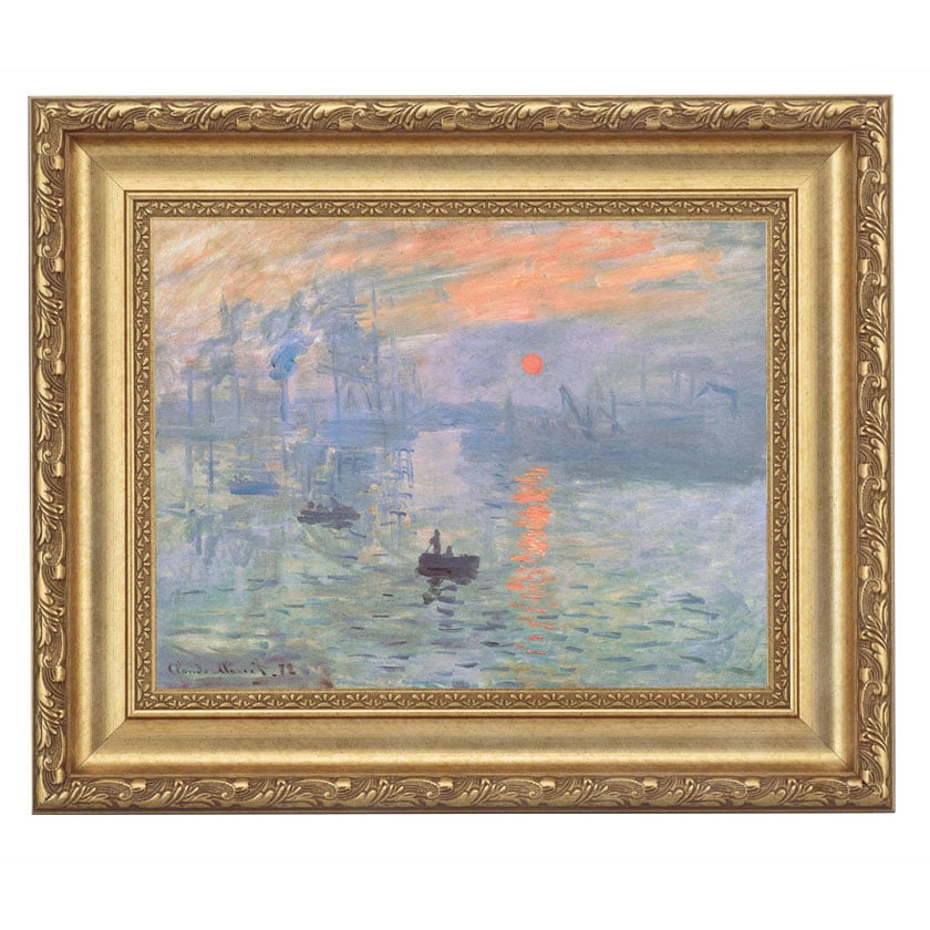 モネ 「印象‐日の出」 4号 西洋絵画 立体複製名画 【5％ポイント還元中