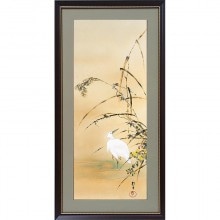 酒井抱一 「十二か月花鳥図」 三月 「桜に雉子図」 複製掛軸 : 酒井抱