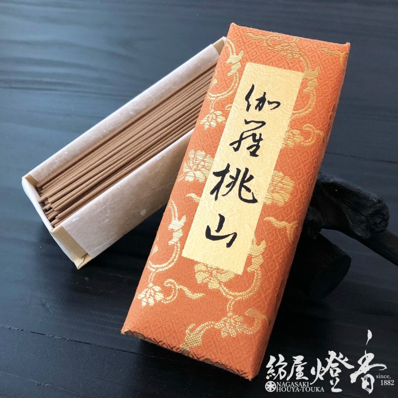 高級線香『伽羅桃山（きゃらももやま）短寸バラ詰[有煙]』日本香堂