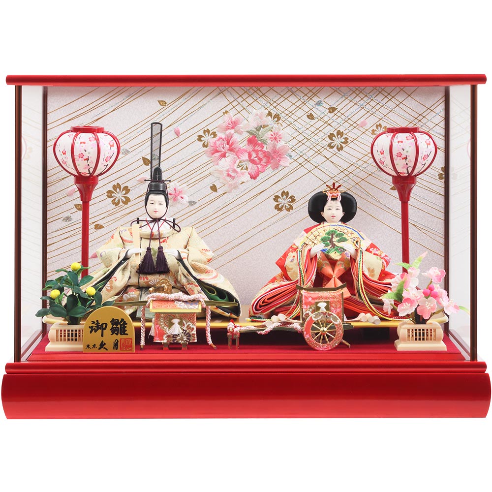 親王ケース飾り ガラスケース 6H-KK7 | ケース飾り | 【公式】 人形の