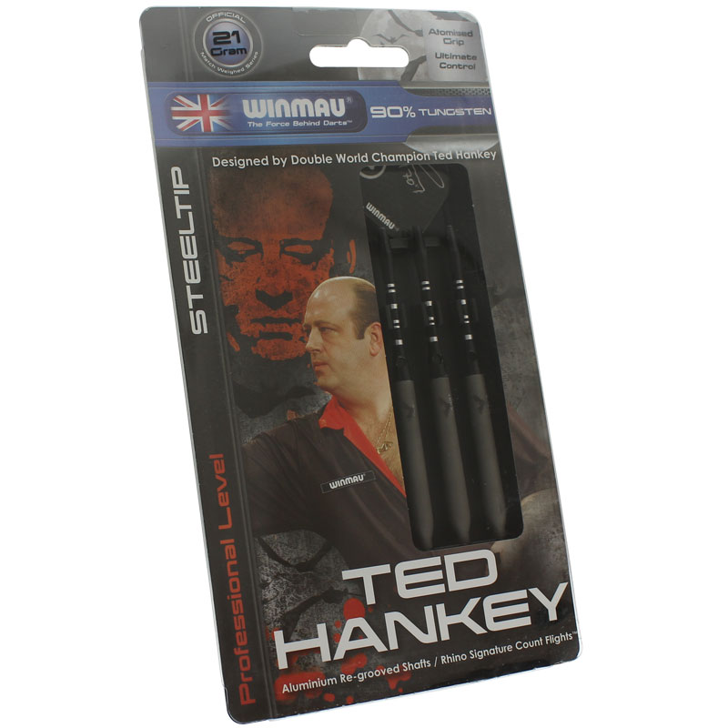 Winmau】ウィンマウ テッドハンキーted hankey 21g STEEL BK | ハード