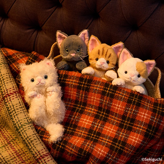 予約】 ころりんぬいぐるみ ねこ みけ|【ぬいぐるみのセキグチ