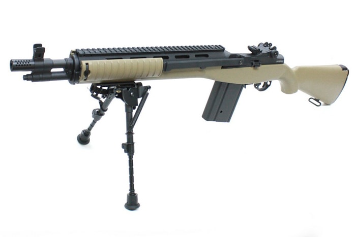 店内全品5％OFFクーポン】MATRIX電動ガン Knight's M14 SOCOM デザート