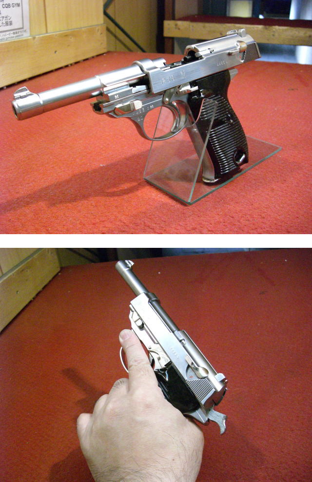 マルゼン ブローバックガスガン ワルサーP38 ac40.s シルバー | ガス