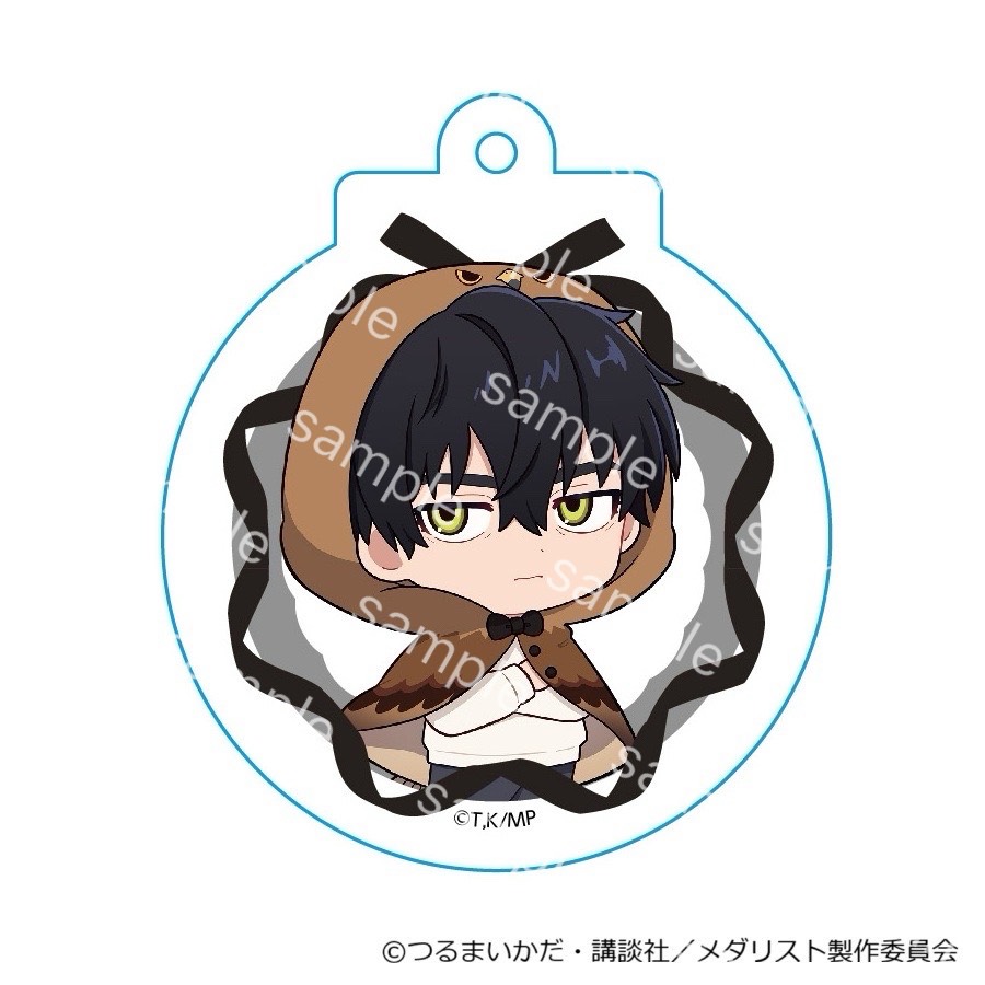 メダリスト ミニキャラアクリルキーホルダー アニマルぽんちょVer