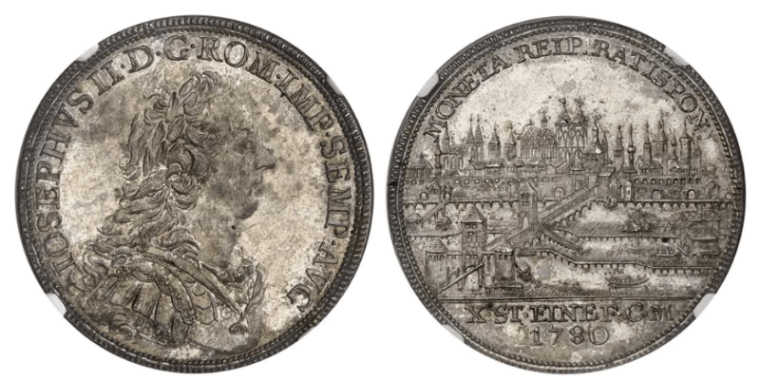 MS61】1780年 神聖ローマ帝国 ドイツ レーゲンスブルク ヨーゼフ2世