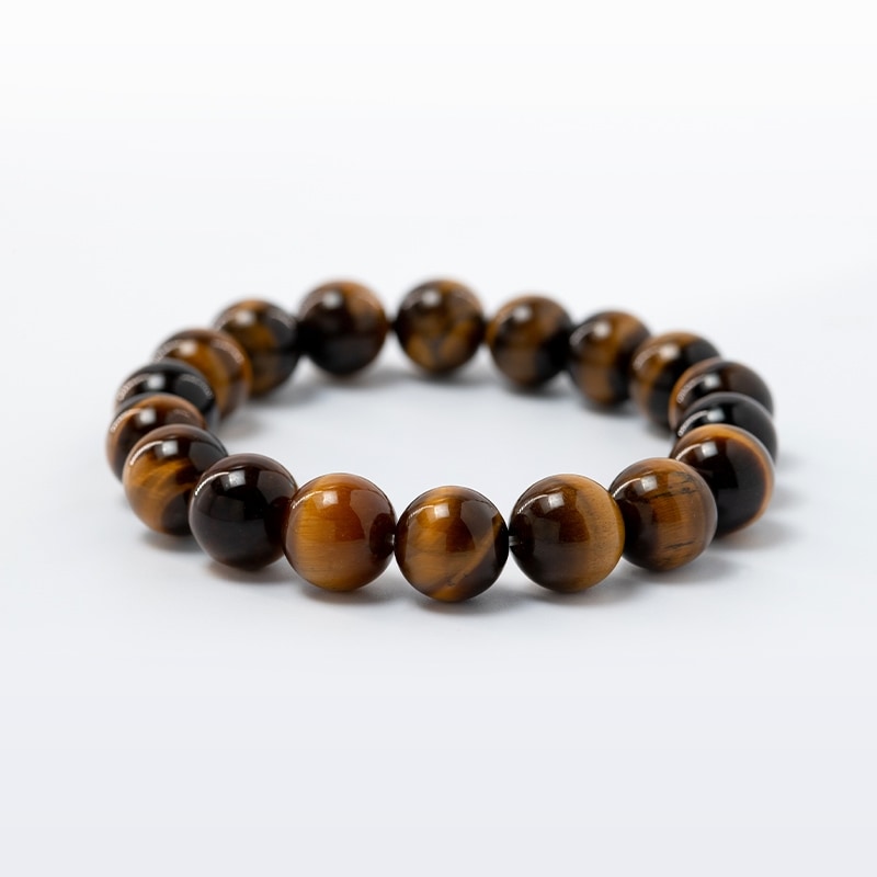 金運隆昌AAタイガーアイ パワーストーンブレスレットお守り 祈願済