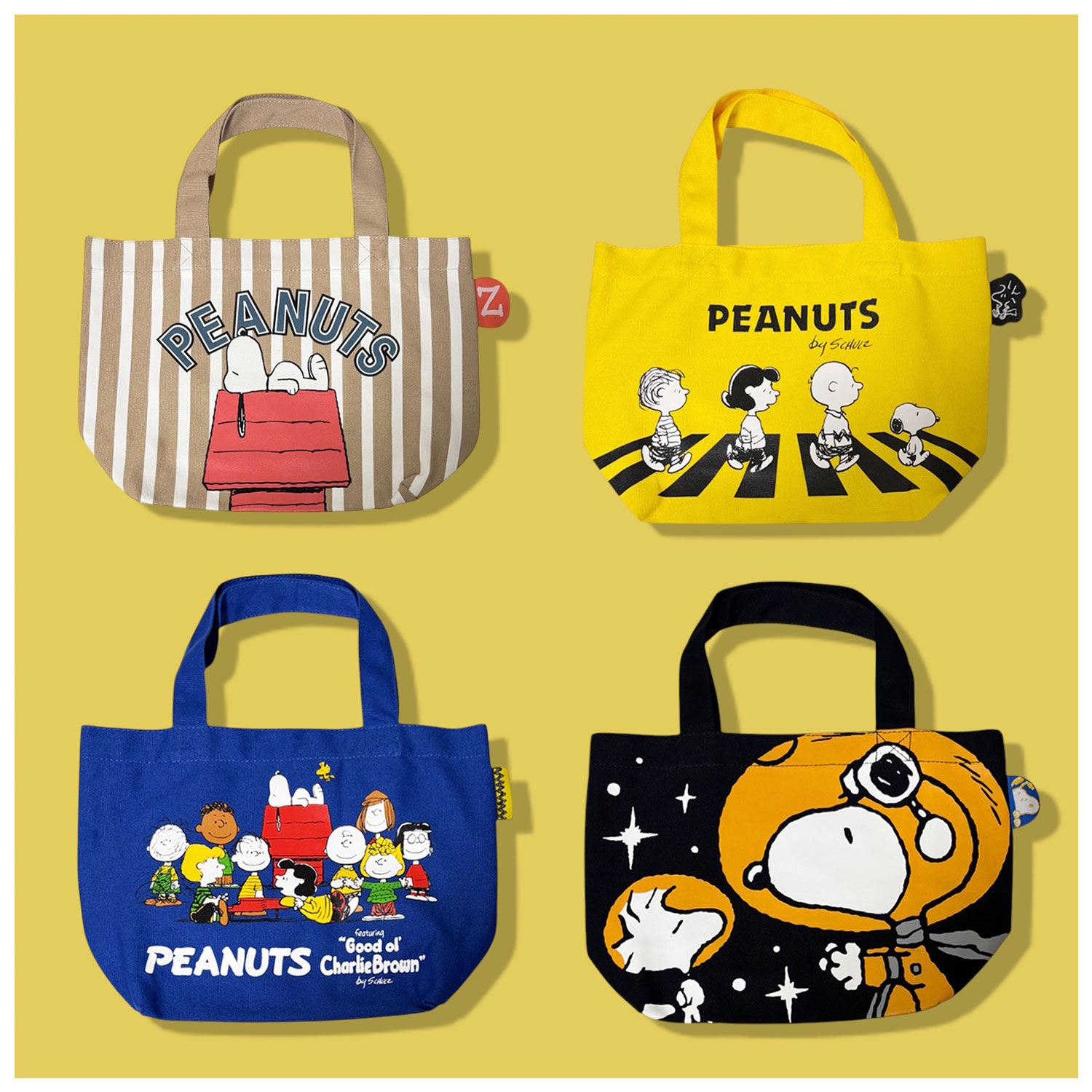 公式] メーカー直営 PEANUTS ピーナッツ カラーマチ付きバッグ