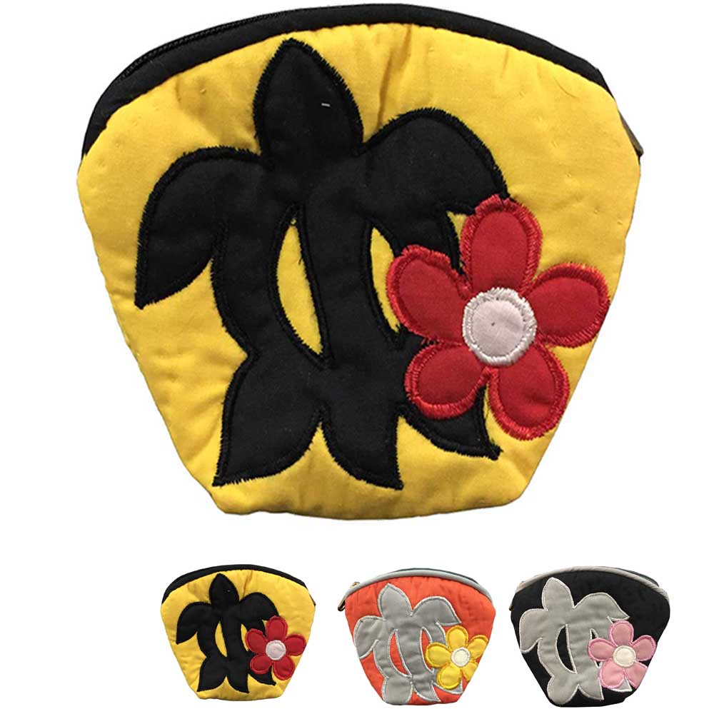 ハワイアンキルト Hawaiian Quilt ホヌ柄コインケース /財布 小銭入れ