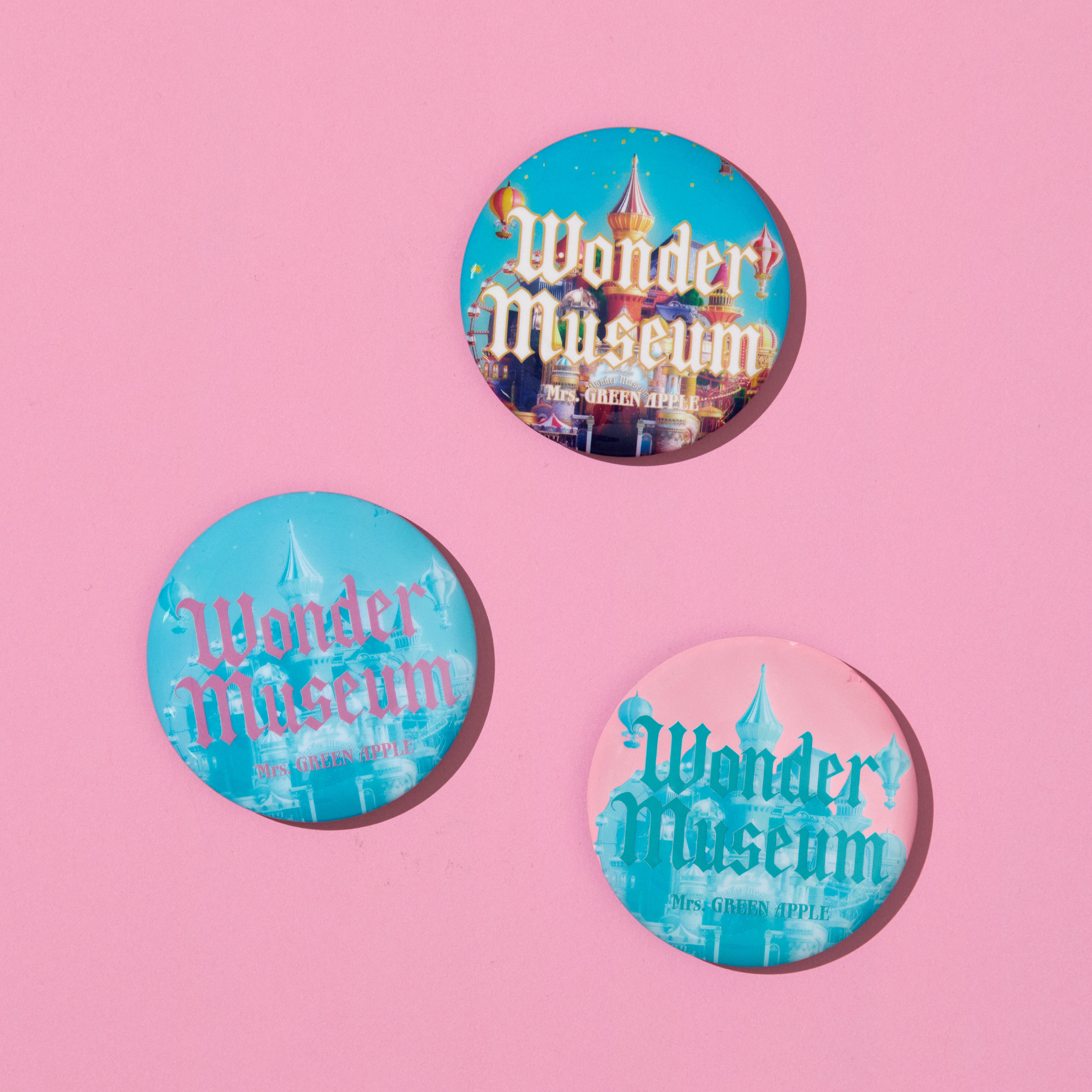 Wonder Museum 缶バッジ(Blue) – Mrs. GREEN APPLE OFFICIAL STORE