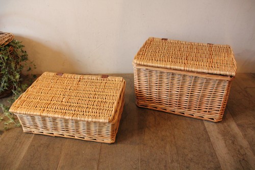 かご・バスケット・雑貨 - menui | 柳のかご【フタ付き ボックス