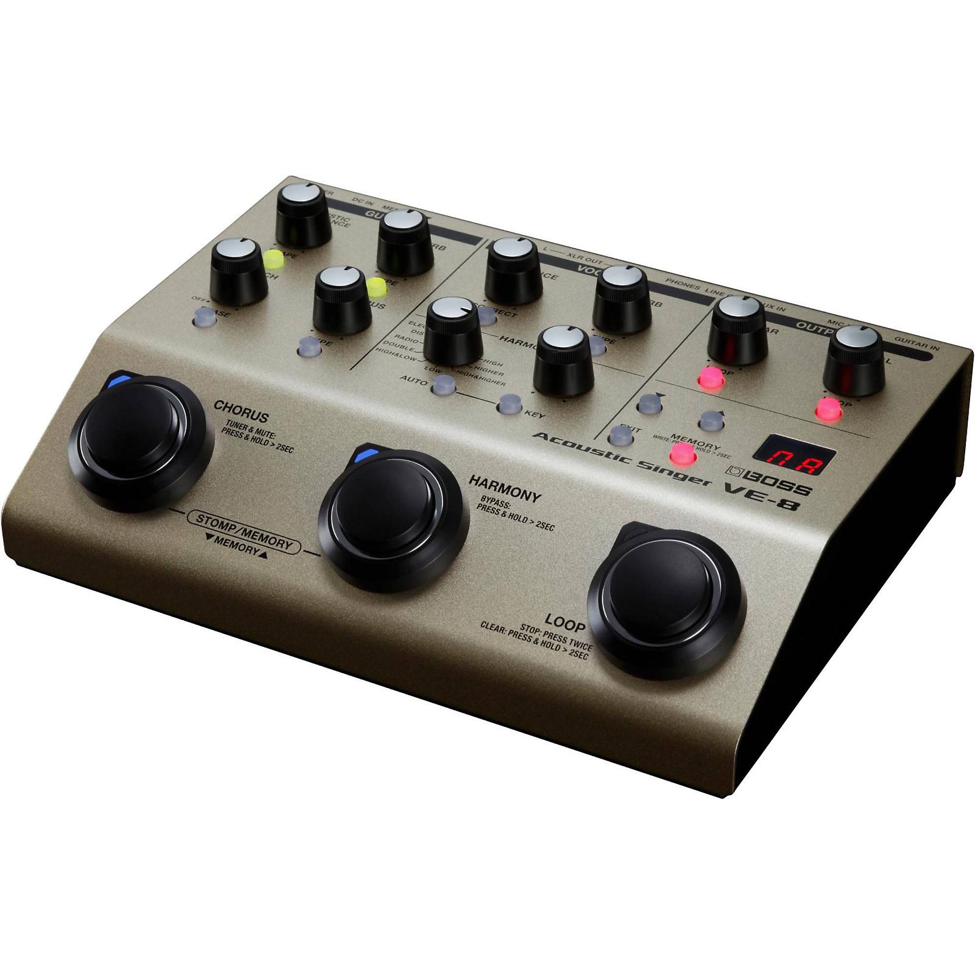 BOSS VE-8 Acoustic Singer Multi-Effects Pedal | Music & Arts