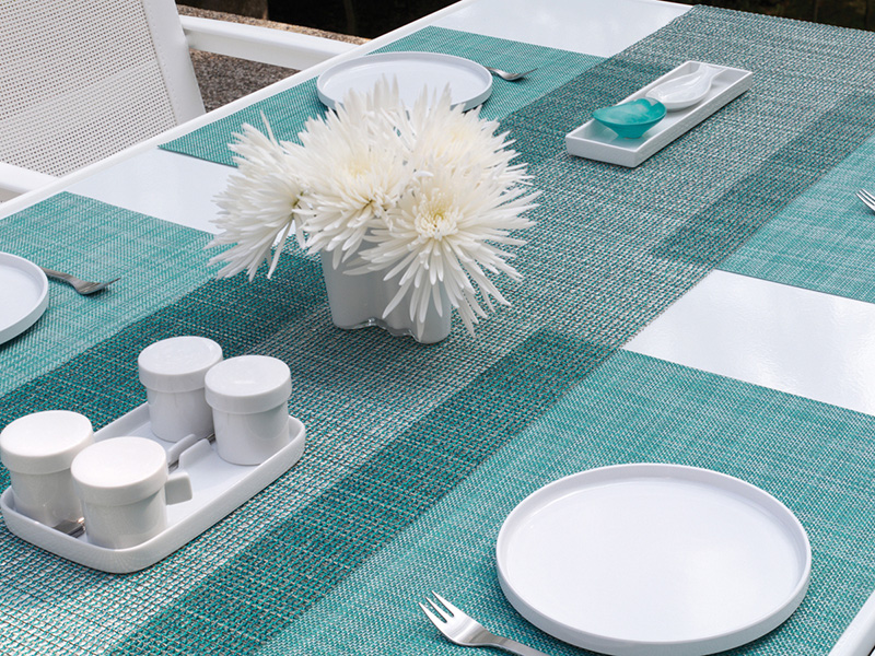 チルウィッチ ランチョンマット ミニバスケットウィーブ｜青色