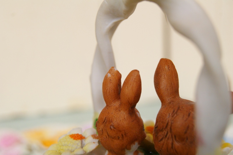 ☆ビンテージ バニーちゃん置物☆イースターバスケット - Merry Bee