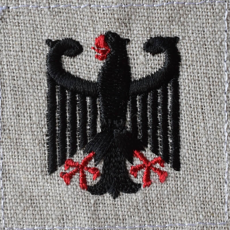 ドイツ国章黒い鷲の紋章[ライヒスアドラー]Reichsadler_Germanyの刺繍