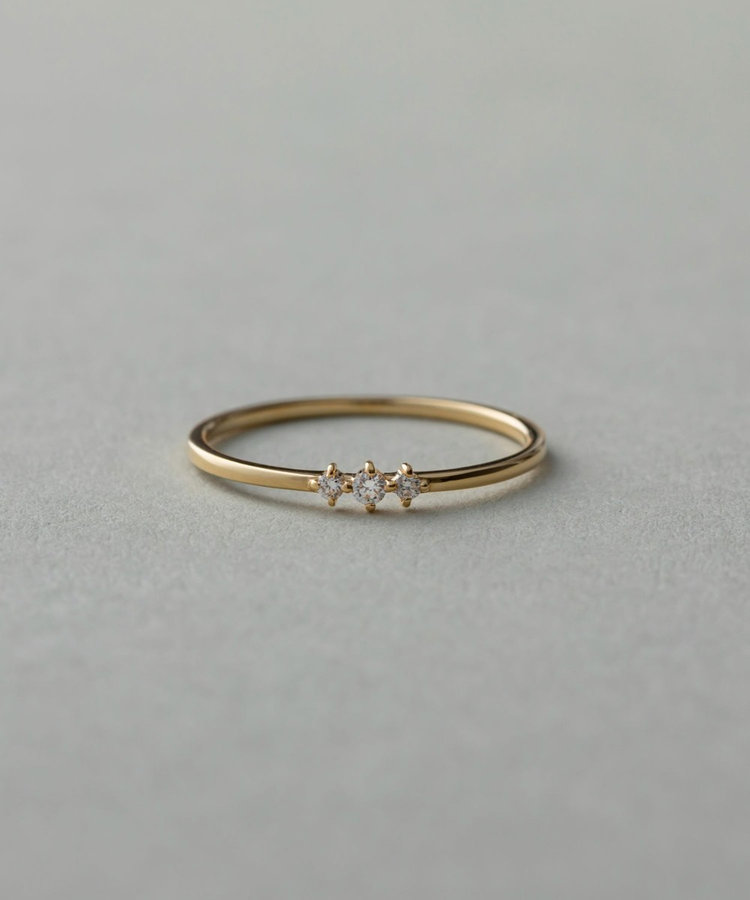 レイヤード] K18YG ダイヤモンド リング（230715） ｜ women