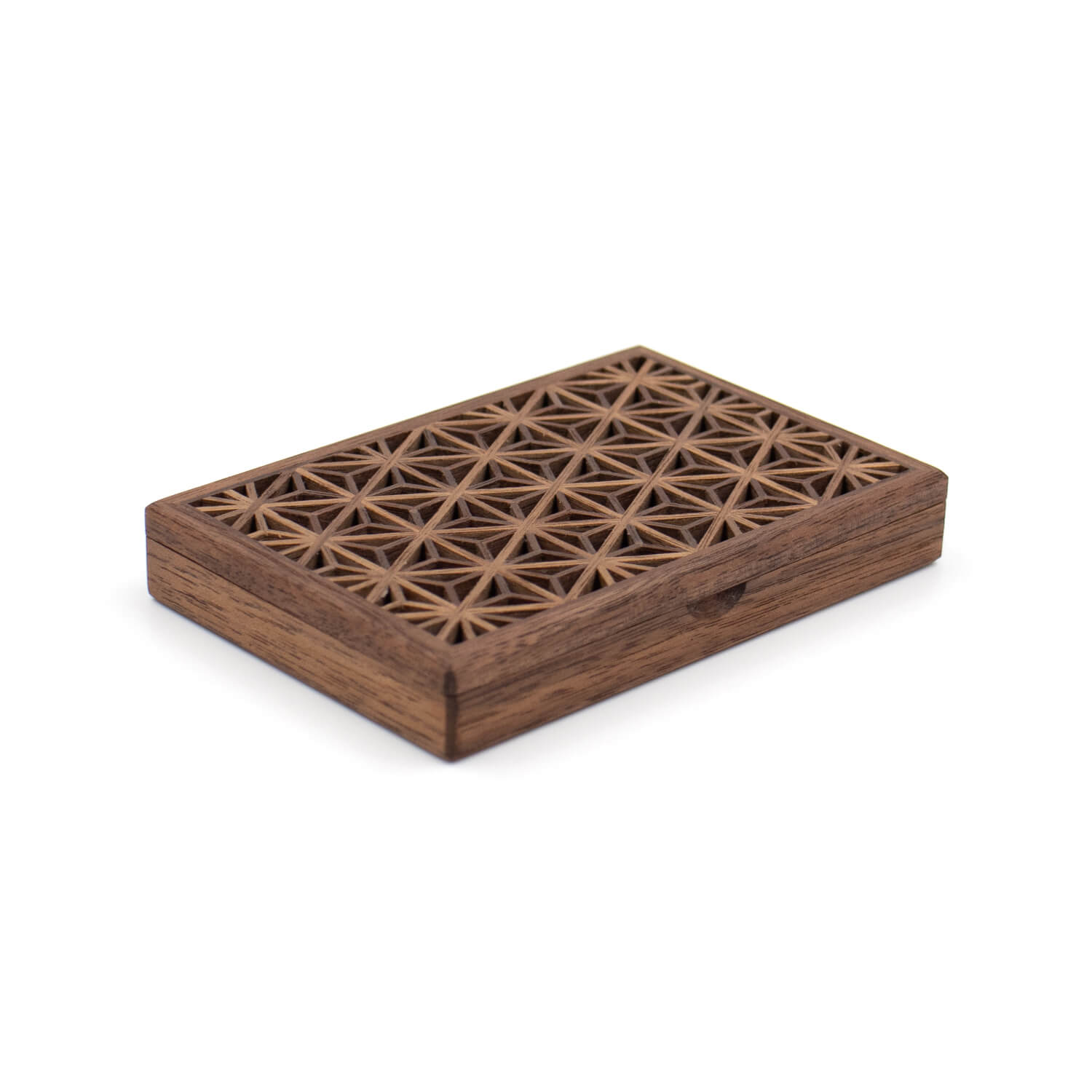 Enishi 組子細工のカードケース 木製 横型名刺入れ 名刺入れ 名刺