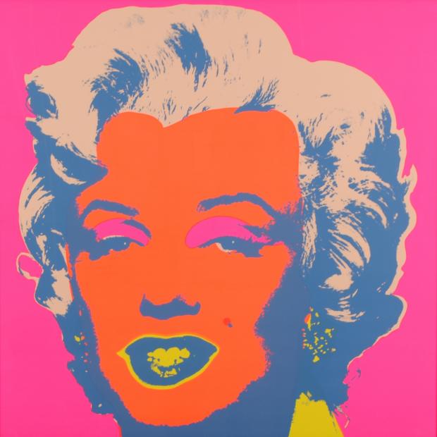 ポップアートの絵をシルクスクリーンの版画で制作したアンディ