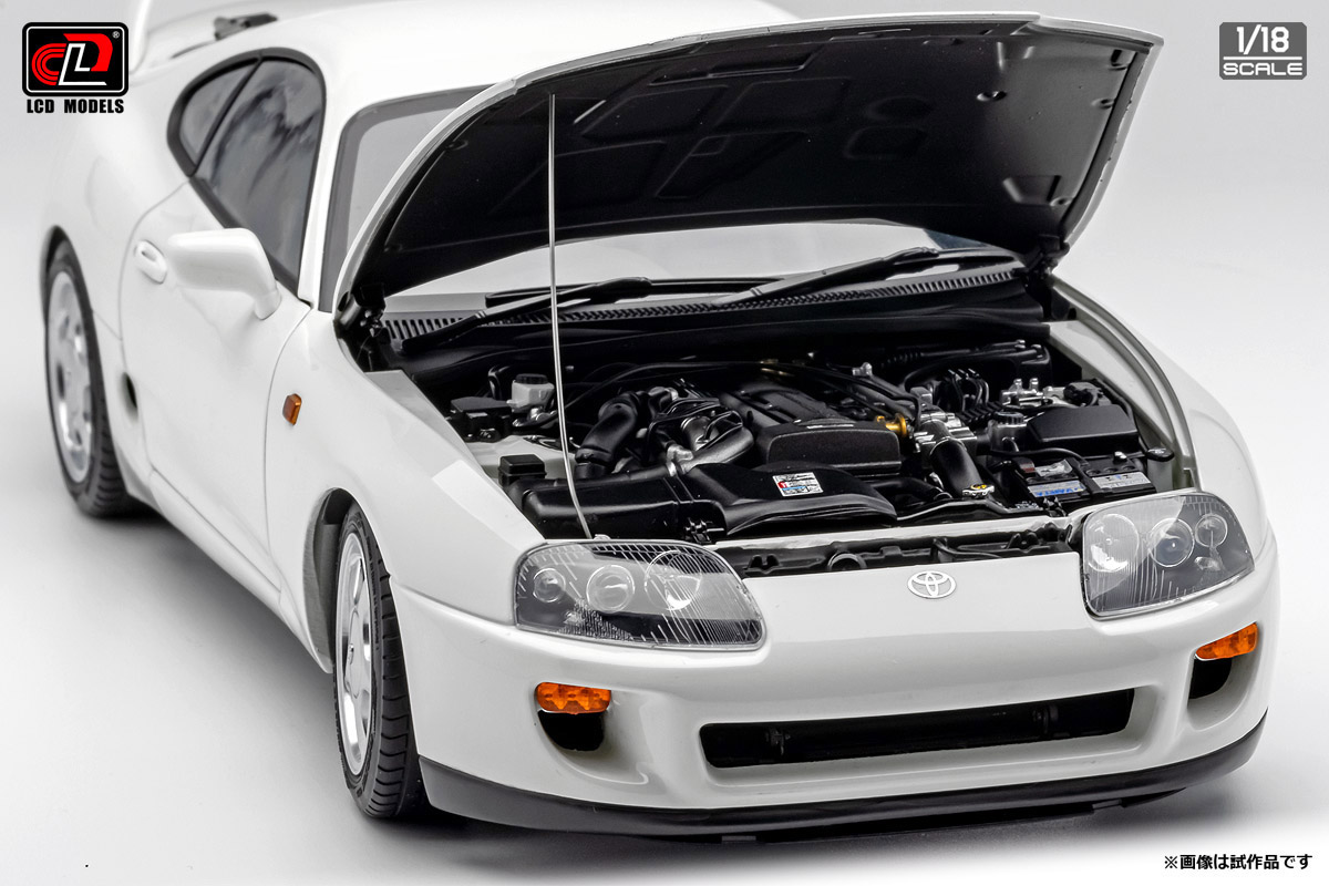 可動式リフトと2JZキーホルダーも付属！」超精巧な1/18スケールのJZA80