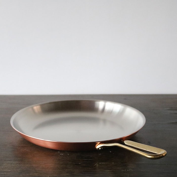 プレイクッキング 素銅仕上げ 浅型フライパン 24cm［PL-1814］＜燕三条