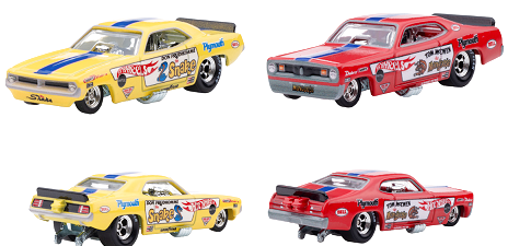 ホットウィール プレミアム 2パック '72 プリマス クーダ FC