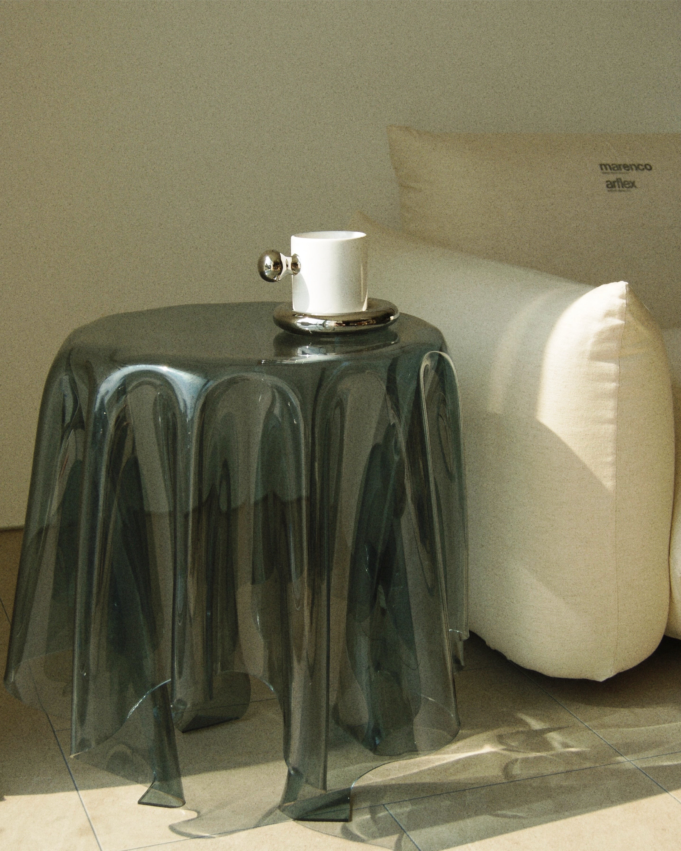 最短翌日配送】テーブルクロスサイドテーブル 屋外テーブル 透明