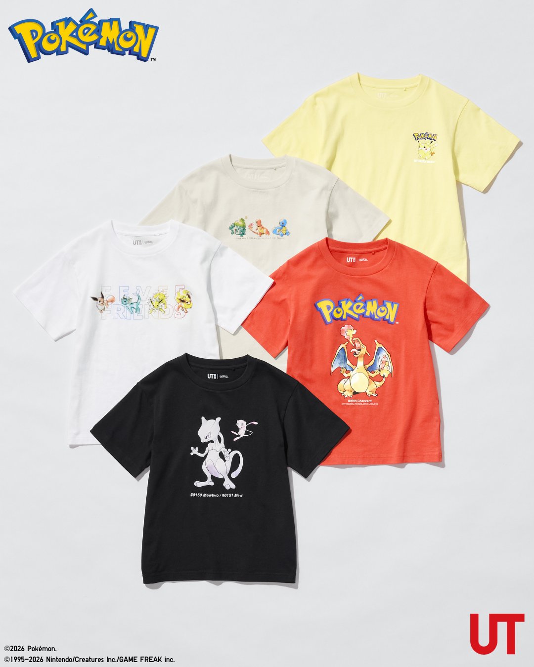 ポケモン』初代作品をテーマにしたグラフィックTシャツが登場！ あの頃