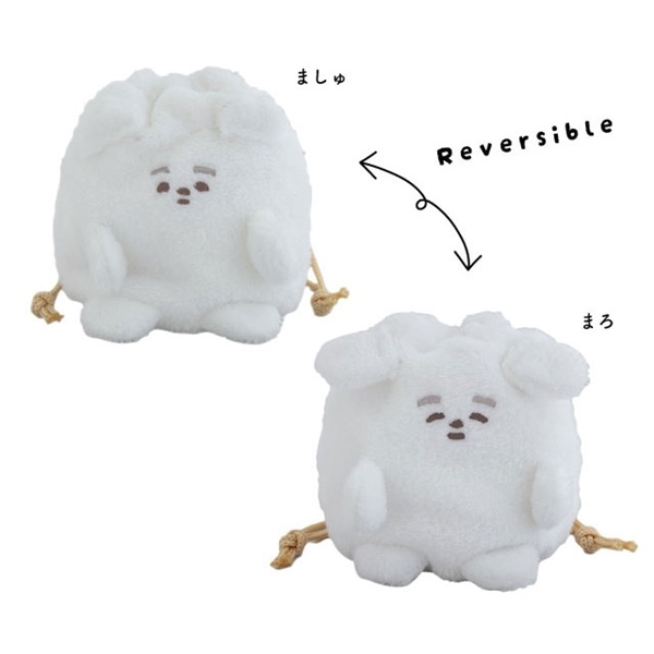 ふわふわぬいぐるみ巾着 巾着ポーチ ましゅとまろ｜ 晴MUSUBI｜福岡
