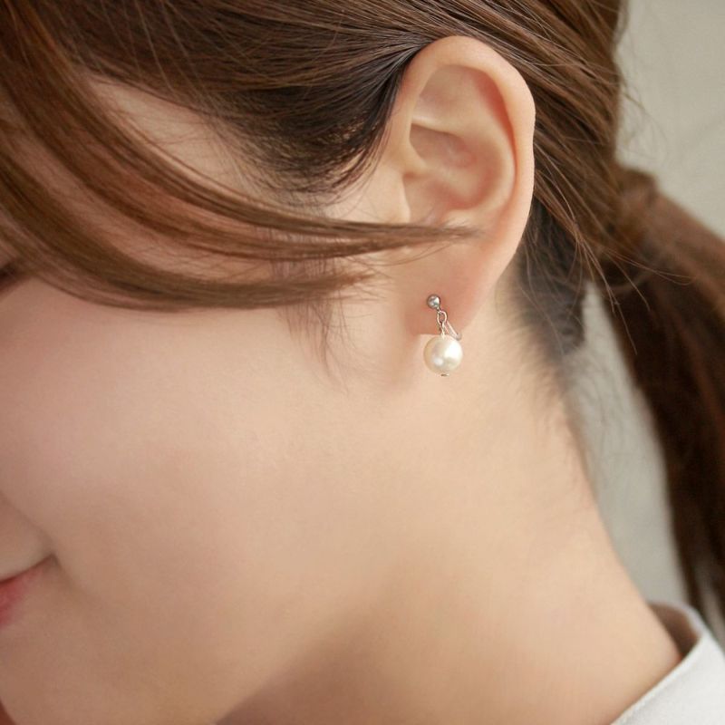 イヤリング 1粒パール 樹脂ノンホールピアス – OSEWAYAオンラインストア