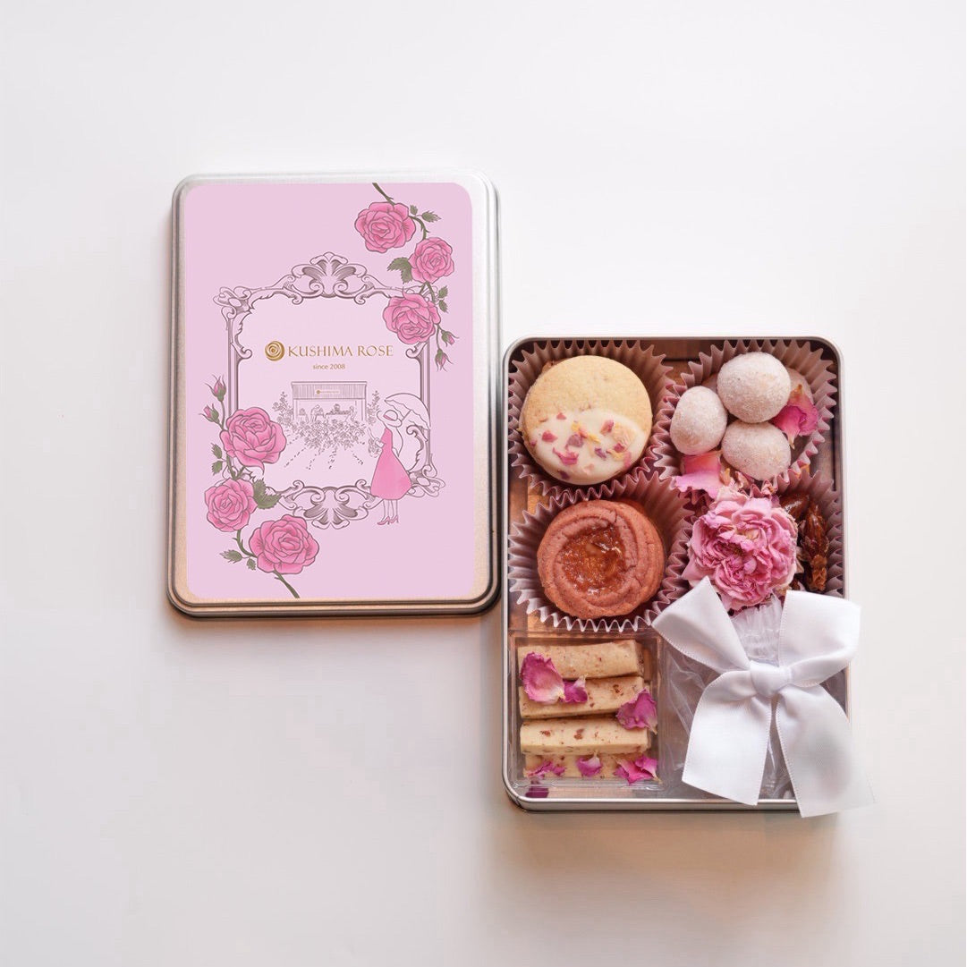 バラのクッキー缶】ローズコフレ – KUSHIMA ROSE