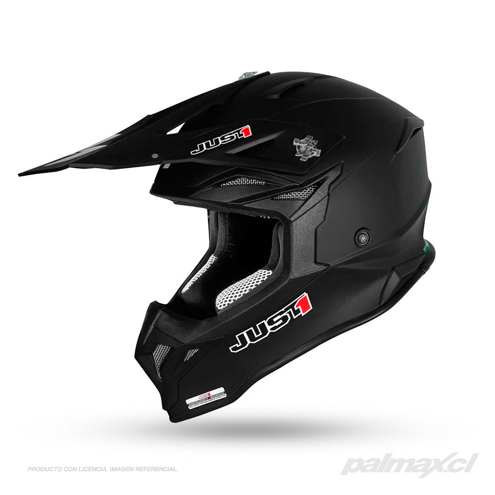 Casco motocross / enduro modelo J-39 Solid Black | Just 1 Racing