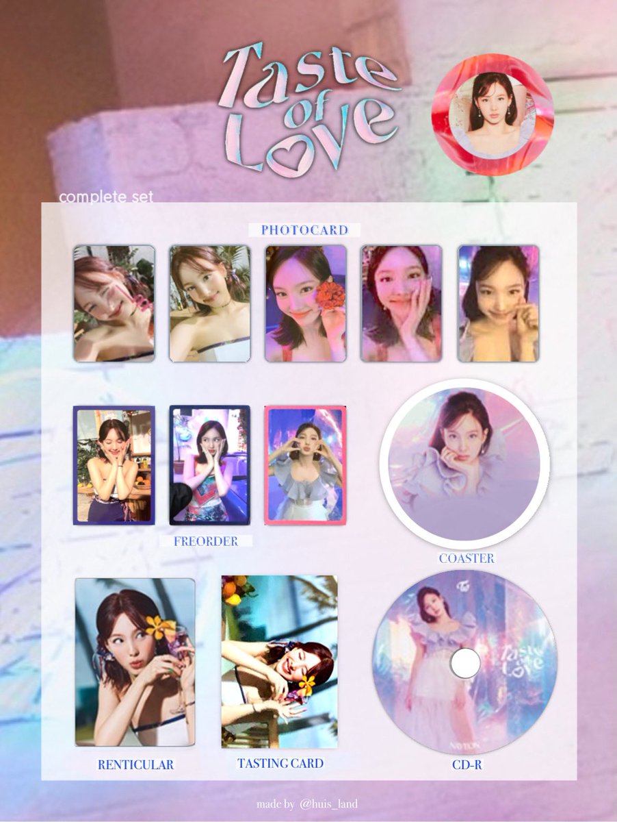 Taste of love トレカリスト🏖 保存⇒RT+いいね(お気持ちフォロー