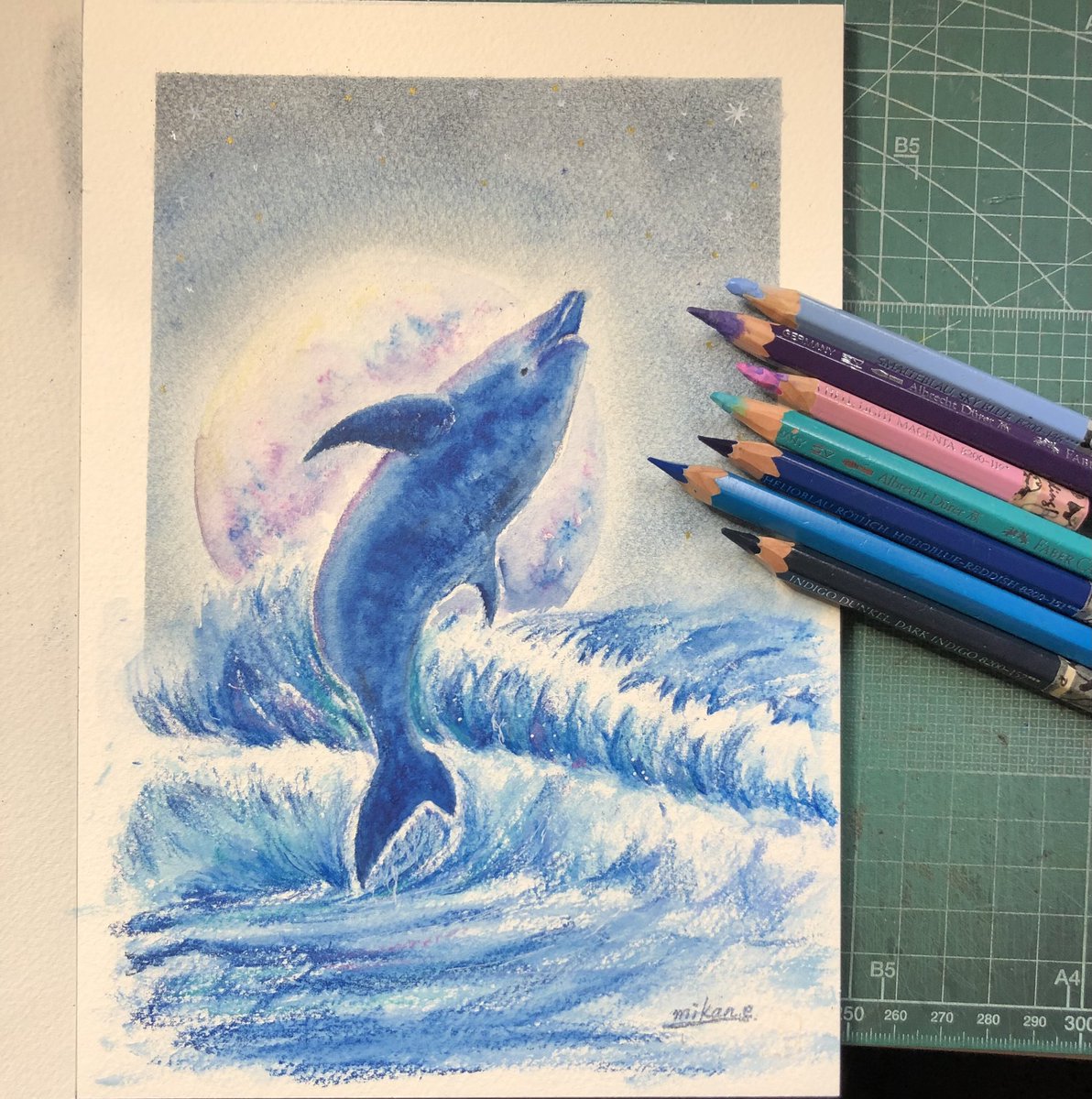お仕事の隙間から。🪟 お友達からのリクエストより『イルカ、ラッセン
