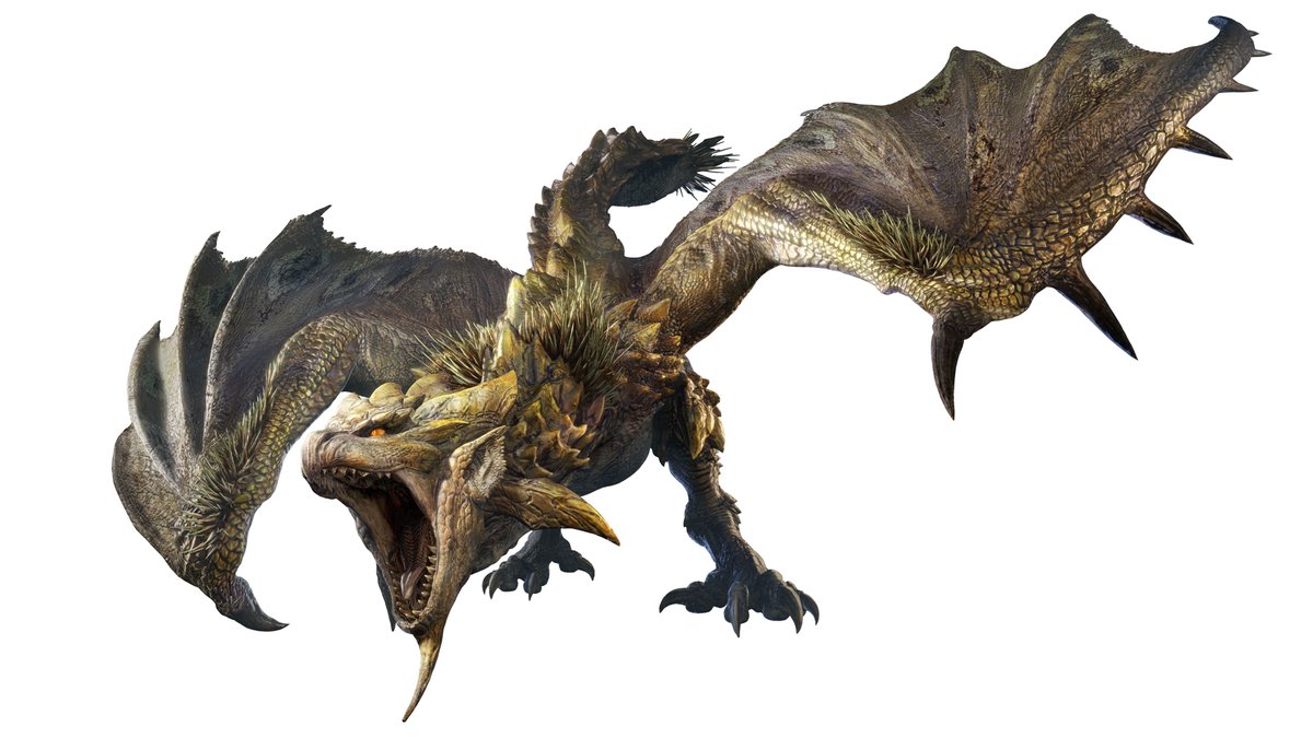 金火竜 リオレイア希少種】 強固な外殻と強化された尻尾による攻撃が