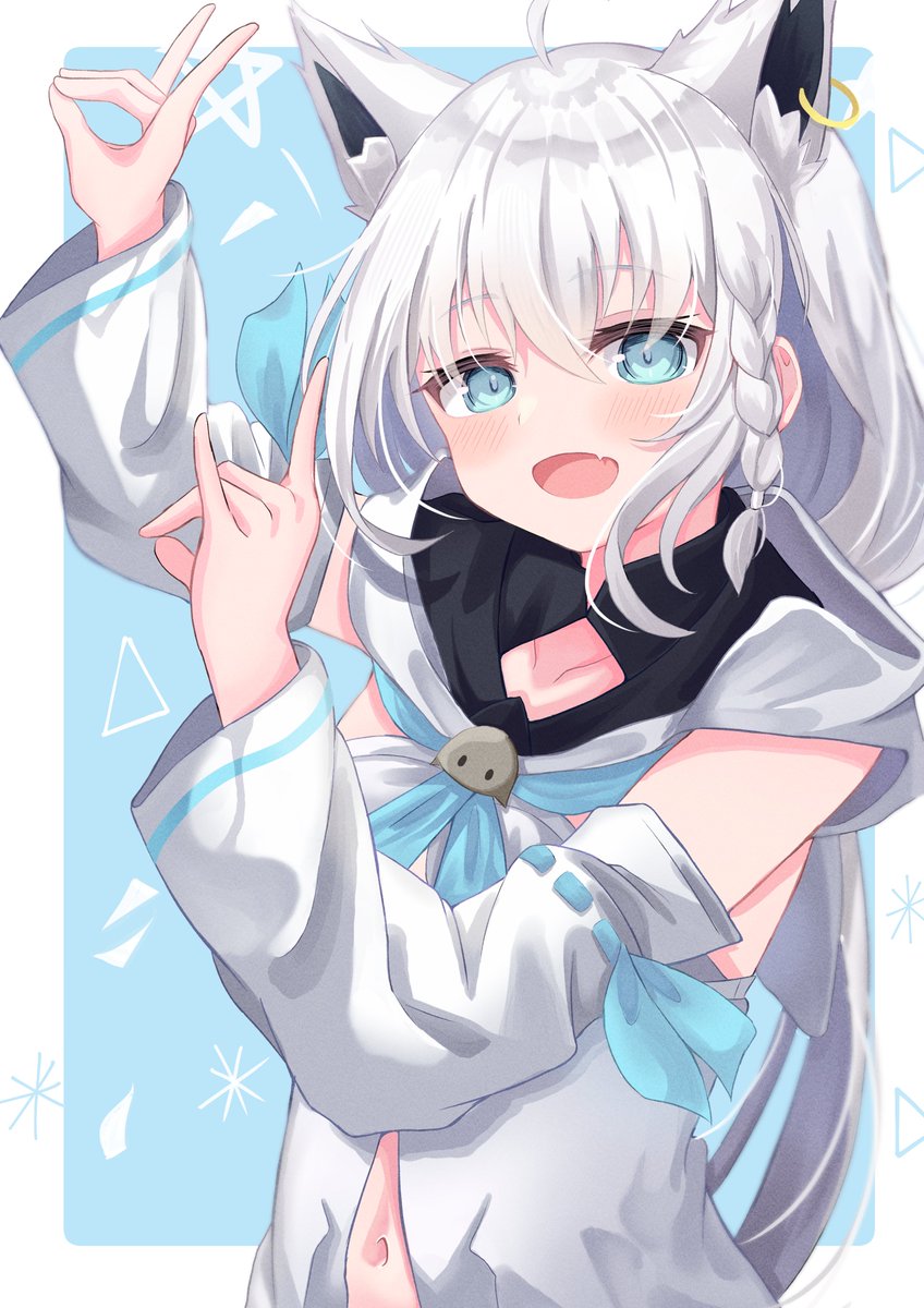 白上フブキ ,白上フブキ(通常) 「こんこんきーつね!!#絵フブキ 」|くろねこ