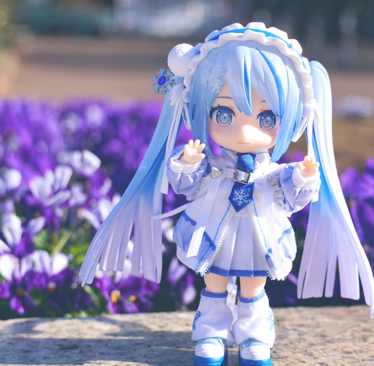 おはようございます☀ ねんどろいどどーる 雪ミク Yukiiro Pop Ver.が