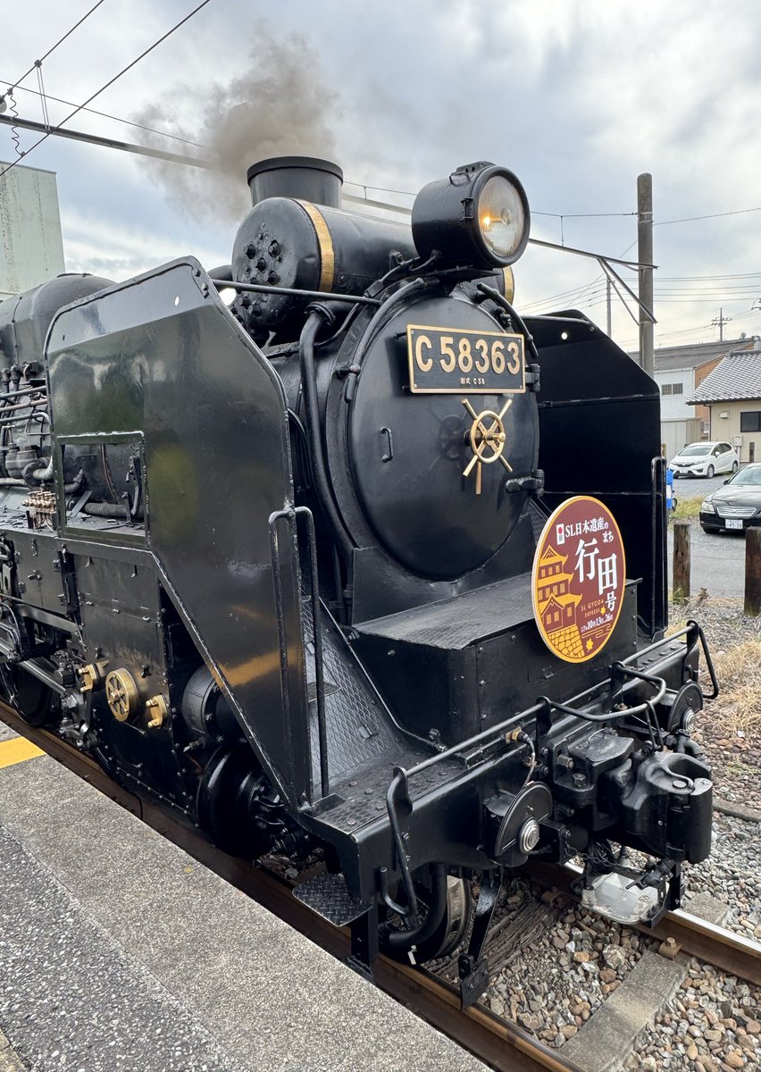 今日10/13はSL日本遺産のまち行田号の 2回目の運行でした！ ヘッド