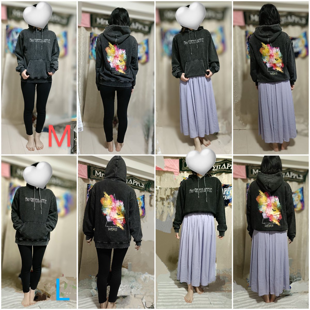 ミセスグリーンアップル バベルのグッズ フーディー着画 166cm Mサイズ