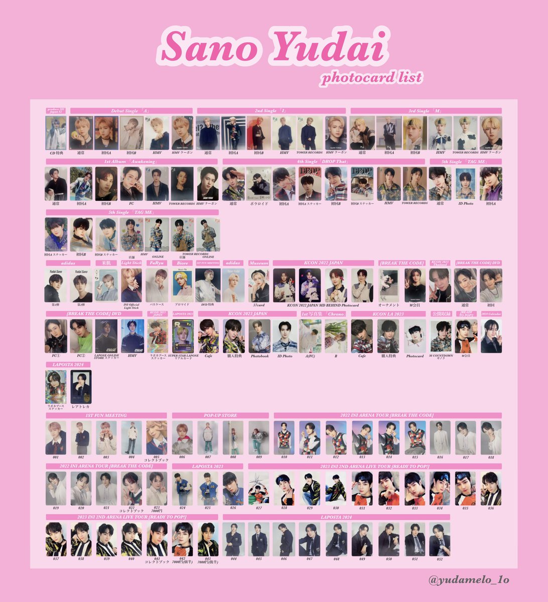 💞👼🏻 佐野雄大 トレカ 一覧 👼🏻💞 集合・ユニットトレカは入ってい