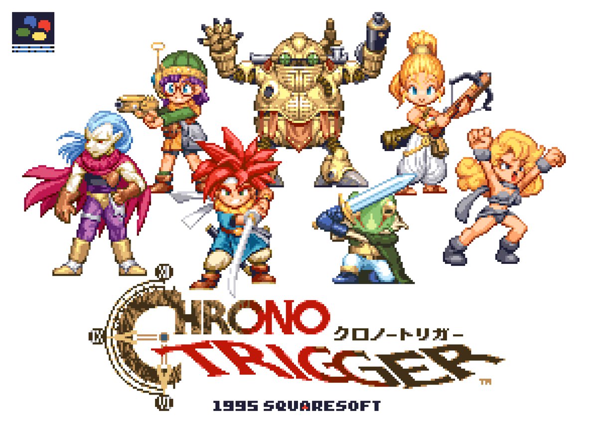 スーパーファミコン] クロノ・トリガー #SQUARESOFT #ドット絵 #pixelart