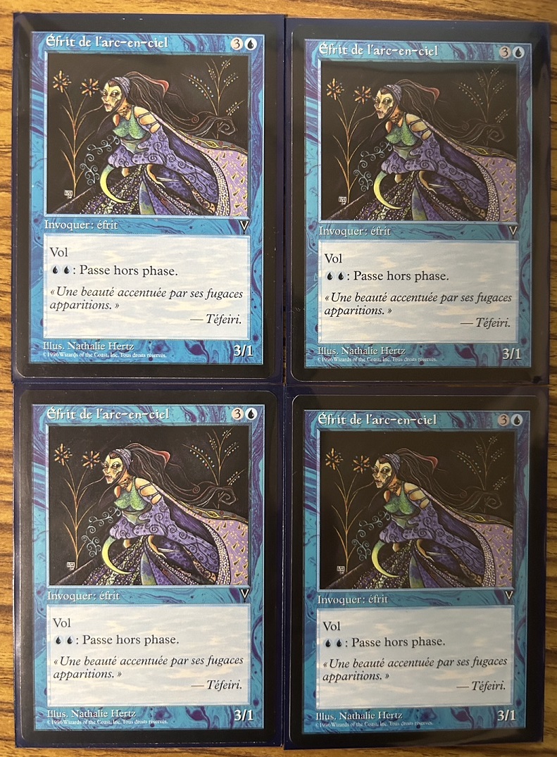 現在Cardshop Serraで数枚売っているフランス語版《虹のイフリート