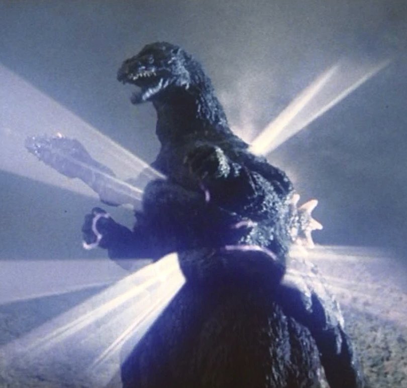 特撮トリビア #ゴジラ1989 #ビオゴジ ゴジラが体内放射を使用したのは